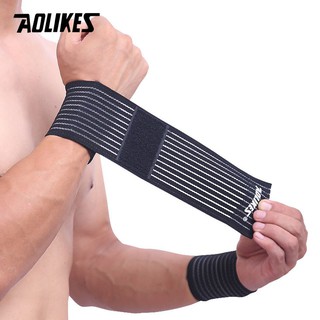Bộ 2 băng quấn cổ tay thể thao co dãn cao cấp AOLIKES TC-1535
