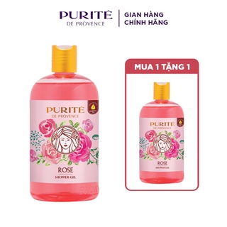 Combo 2 Sữa Tắm Mềm Mịn Hoa Hồng Purité 500ml/chai