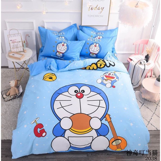 Trọn bộ chăn ga gối cotton 3D