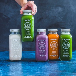 Chai Thủy Tinh Vuông Nắp Nhôm 350ml (Có Nhãn Ghi Tiện Dụng)