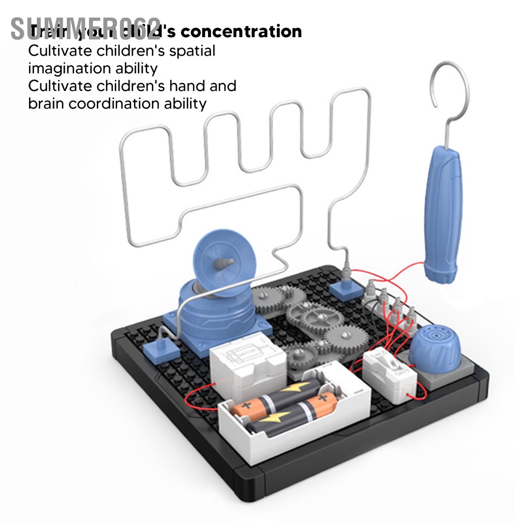 Summer062 Thử nghiệm Khối xây dựng vi mạch Giáo dục Đồ chơi mê cung điện từ bằng nhựa không mùi cho trẻ em
