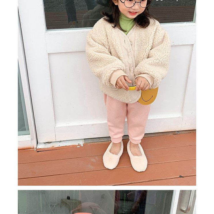 2020 New Korean Version Of The New Foreign Qi Grain Lamb Hair Effect Color Fashion Trend Sweater Wild Coat 6067