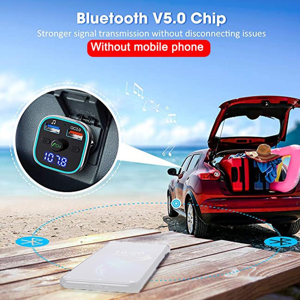 1Pcs Best-Selling High Quality Bluetooth 5.0 Car Radio and Adapter Colorful N7X0