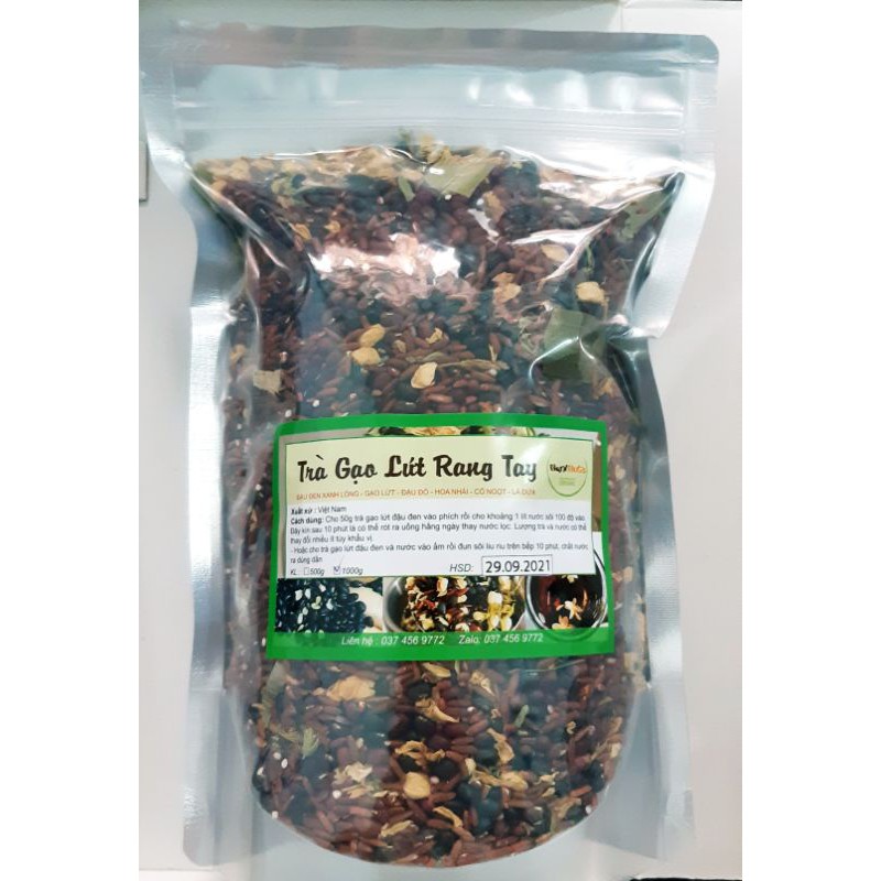 Trà gạo lứt đậu đen xanh lòng, đậu đỏ, lá dứa , hoa nhài, cỏ ngọt rang tay, xa den | BigBuy360 - bigbuy360.vn