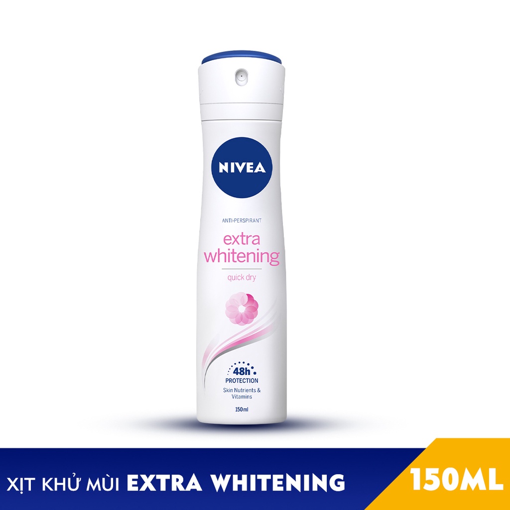 Xịt Khử Nivea Extra White Serum 100ml/ trắng mịn mờ thâm 150ml