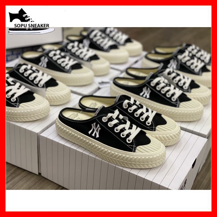 [Mã FAGREEN245 giảm tới 30K đơn 99K] Giày sục nữ đạp gót NY đen đế đục siêu tiện | BigBuy360 - bigbuy360.vn