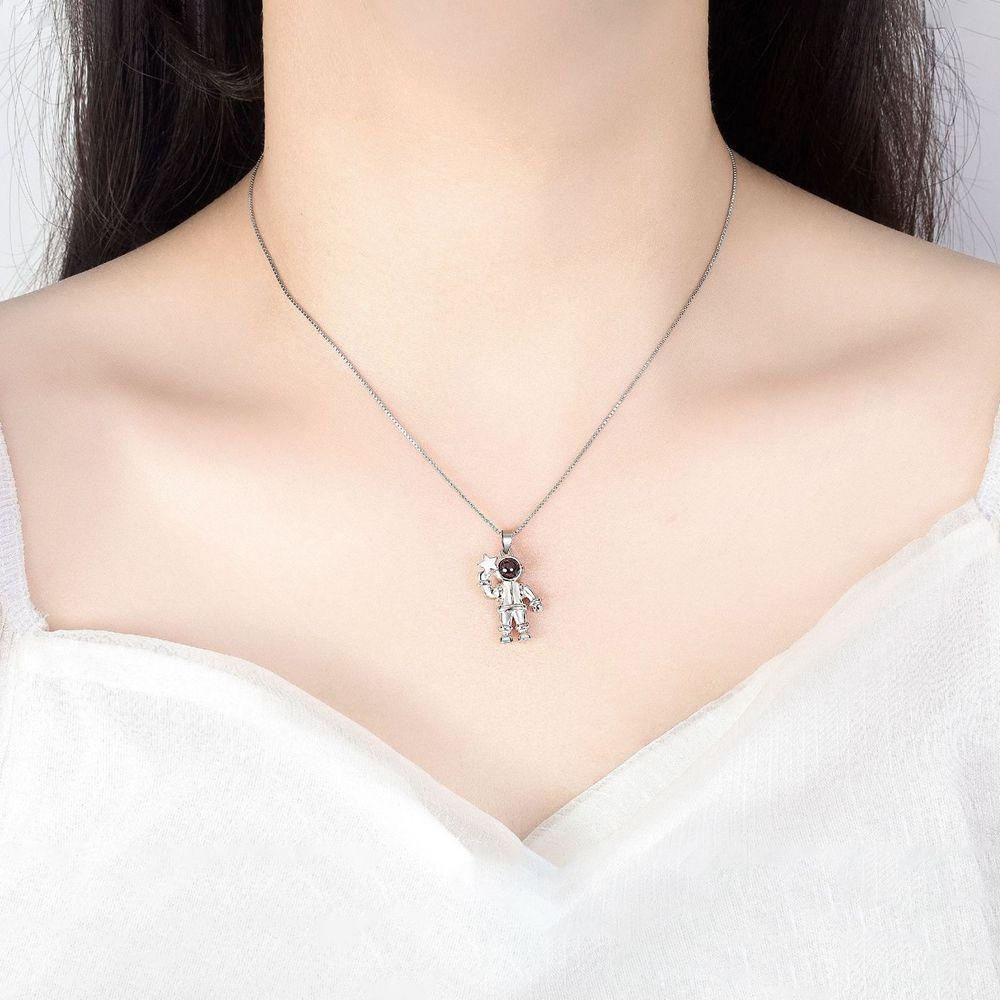 Vòng cổ Mặt Máy Chiếu LOMBARD Độc Đáo Thời Trang Cho Cặp Đôi|Vòng cổ Phong Cách Hàn Quốc