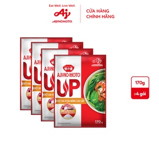 Combo 4 Gói Bột gia vị đa năng cao cấp "AJI-NO-MOTO® UP" (170gx4 gói)