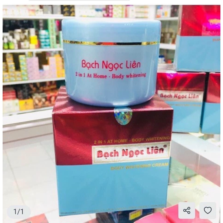 Kem Dưỡng Trắng Body Bạch Ngọc Liên 2in1 + Kem dưỡng đêm Glu Hya 10x-kem dưỡng vaseline
