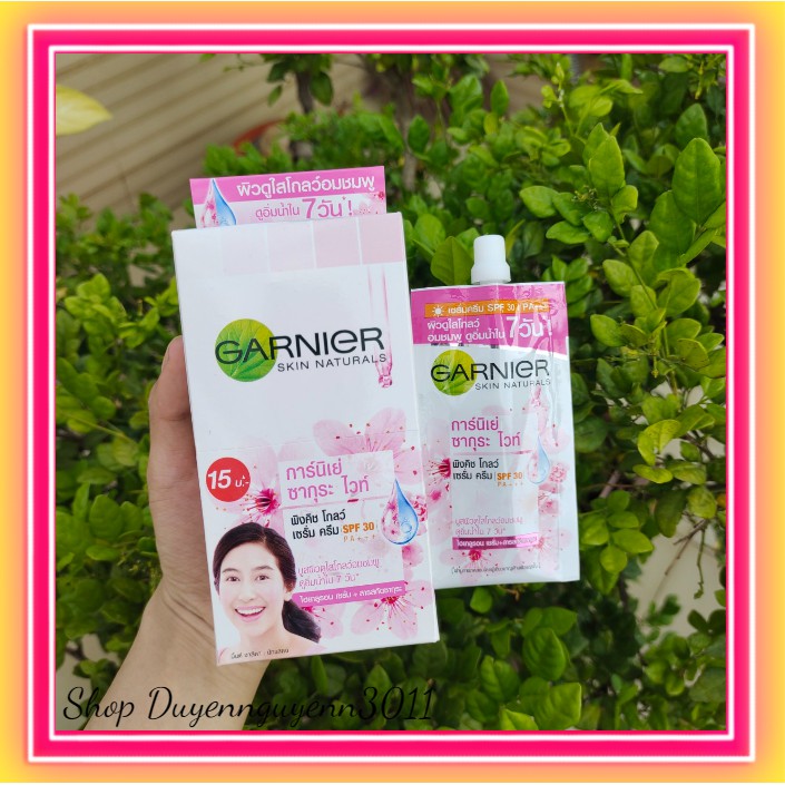 Hộp 6 gói chống nắng Garnier Thái Lan