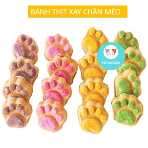 BÁNH THỊT XAY SẤY KHÔ CHÂN MÈO DINH DƯỠNG CHO CHÓ MÈO HAMSTER 10gr