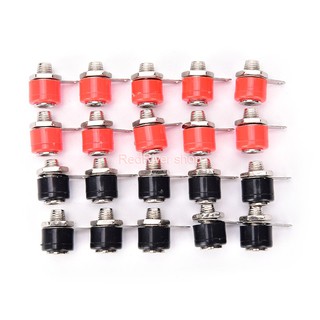 Jack bắp chuối cái 4mm - 1 cặp đỏ đen