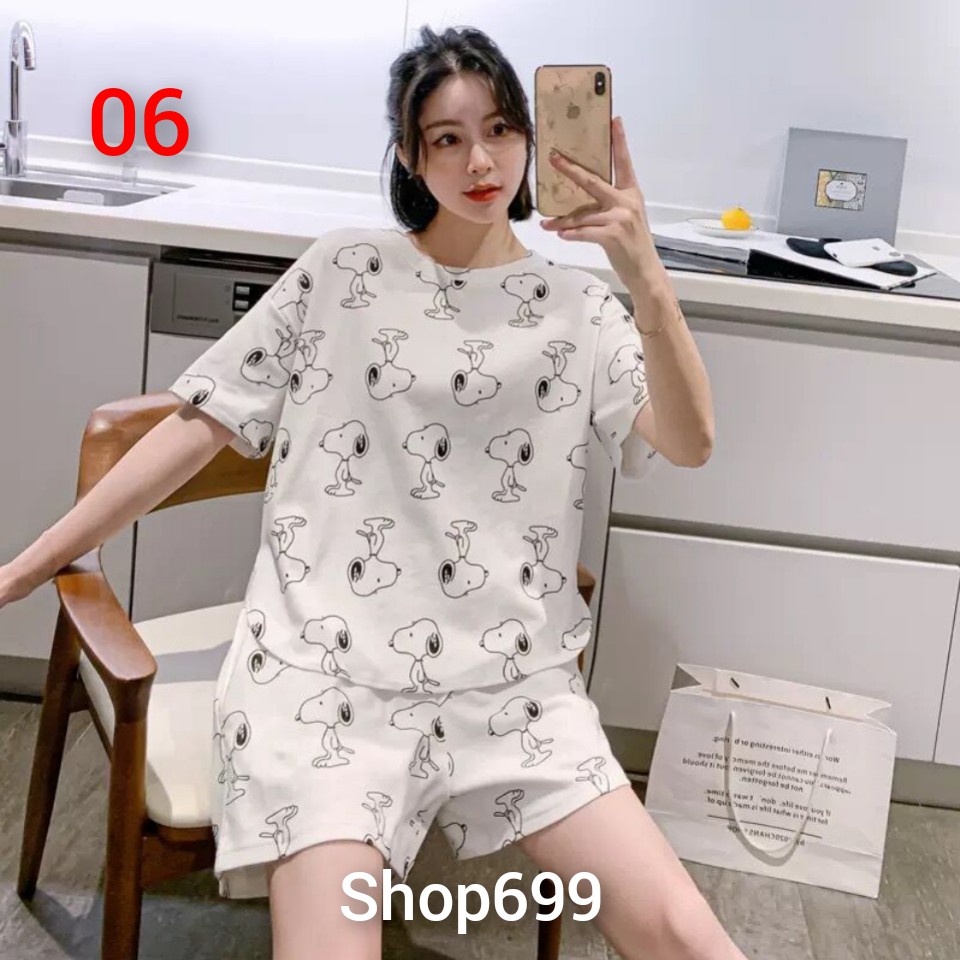 ( CÓ SẴN- GIÁ GỐC)BỘ NGỦ QUẦN SHORT NGẮN TAY DỄ THƯƠNG HÀN QUỐC | BigBuy360 - bigbuy360.vn