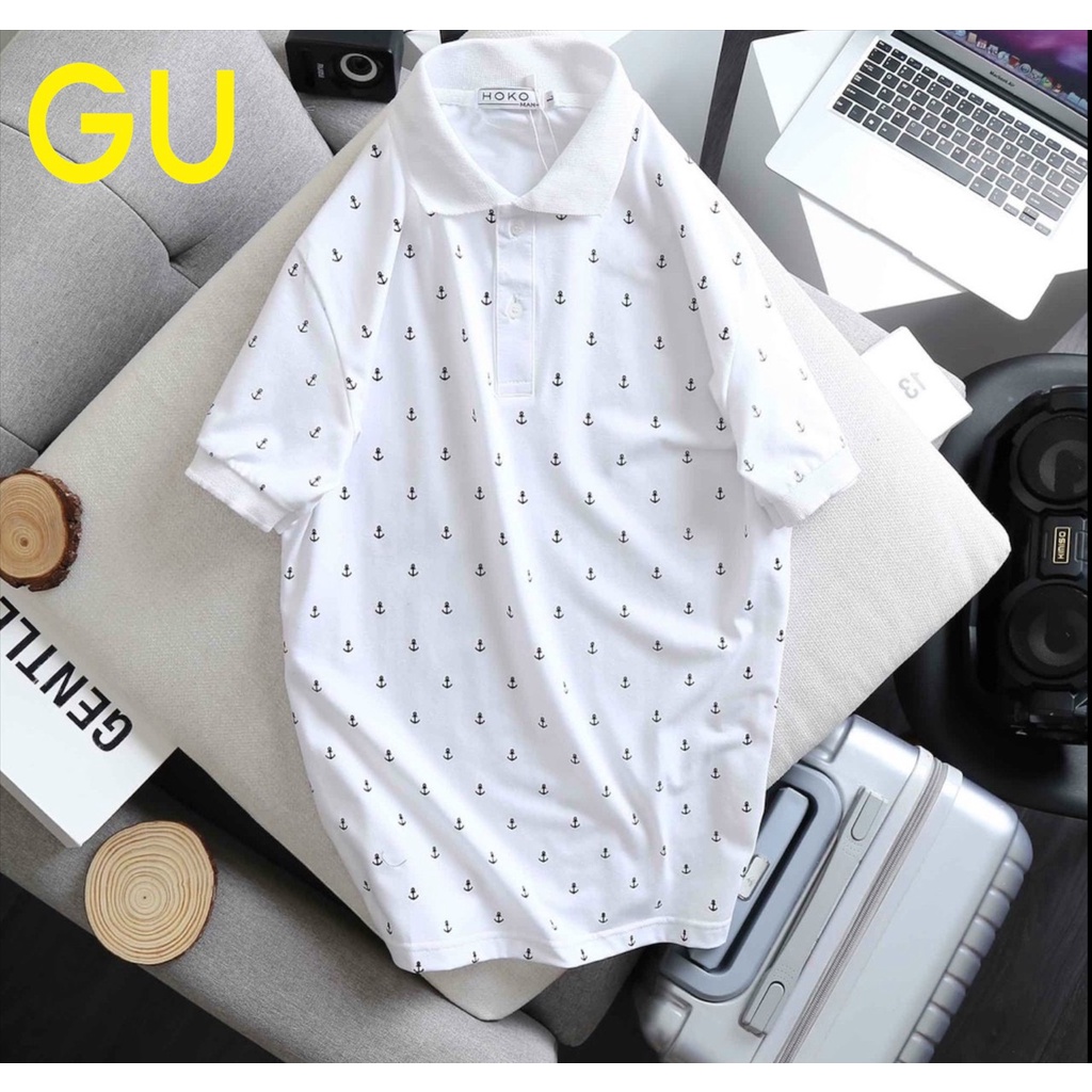 ÁO THUN CỔ POLO NAM IN HỌA TIẾT MỎ NEO SIÊU XINH CHẤT VẢI MỀM LÊN FORM CỰC CHUẨN HÀNG BAO ĐẸP - WEDO