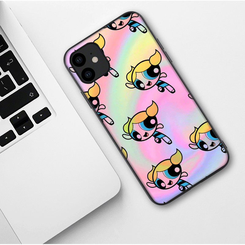 Mobile Ốp Điện Thoại Tpu Mềm Hình Powerpuff Girls Cho Iphone 5 6 5 6 S 5 Se 6 7 8 Plus X Xs Xr Xs Max