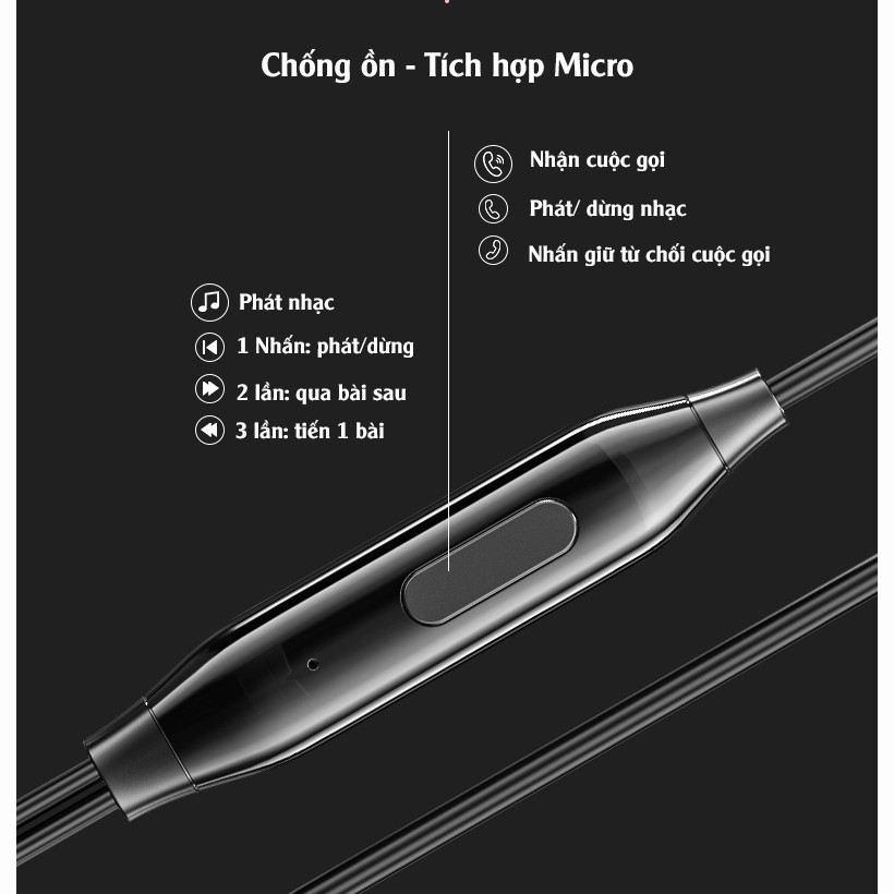 ♘❉๑Tai nghe Chống Ồn - Tích Hợp Micro Âm Thanh HiFi Chất Lượng Cao Tặng Kèm Vỏ Đựng Hình Con Nhộng Toppu Store