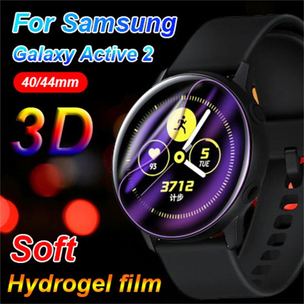 Miếng Dán Hydrogel TPU Mềm Chống Nổ 40mm 44mm Cho Đồng Hồ Thông Minh Samsung Galaxy Watch Active 2