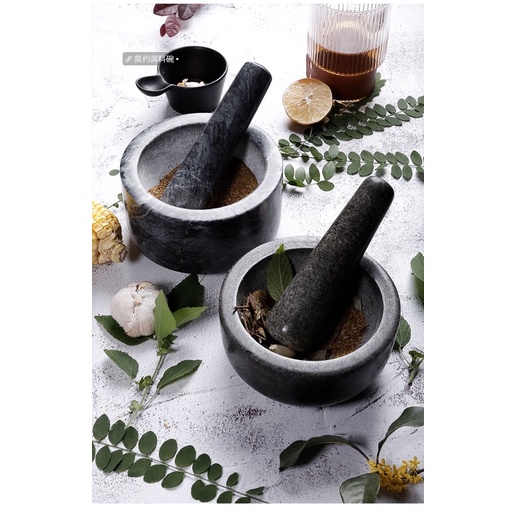 Bộ cối chày đá nguyên khối giã nhuyễn gia vị cao cấp