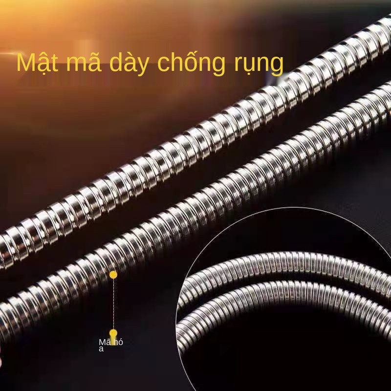 Máy nước nóng phòng tắm Phụ kiện ống mưa 1,5 / 2 mét inox chống cháy nổ vòi sen