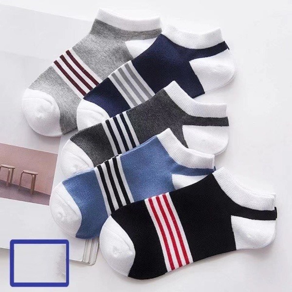 [ SIÊU RẺ ] VNA004 COMBO 5 đôi tất cổ Ngắn cotton không hầm bí