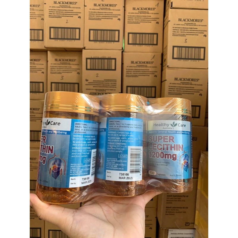 Mầm Đậu Nành Healthy Care Super Lecithin 1200mg Lọ 100 Viên Của Úc | BigBuy360 - bigbuy360.vn