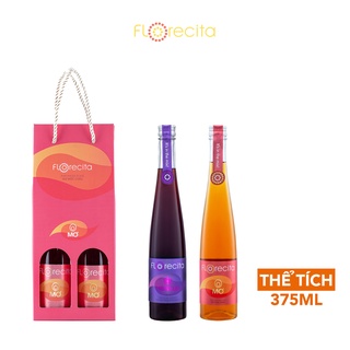 Set mix 2 chai florecita vị mơ + hibiscus 375ml