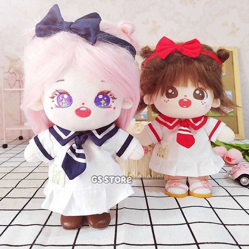 Đầm Đồng Phục Cho Búp Bê Taeyeon DaHyun Tzuyu Momo Giselle Jennie Ikun 20cm