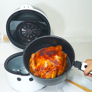 NỒI CHIÊN KHÔNG DẦU 8L NINESHIELD KB-6001M CƠ VÀ KB-6001 ĐIỆN TỬ