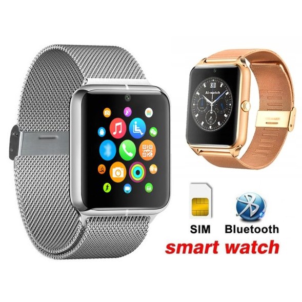 Đồng hồ thông minh Smartwatch Z60 dây thép cao cấp gắn sim, chụp ảnh