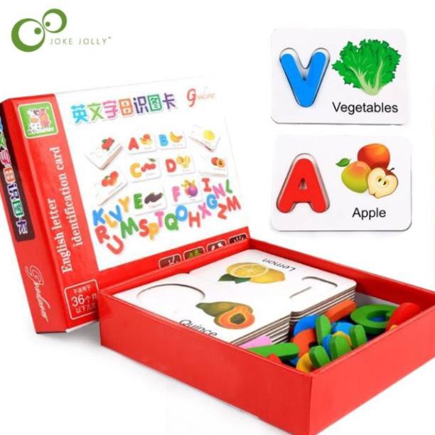 Bộ ghép chữ cái Tiếng Anh kèm thẻ hình