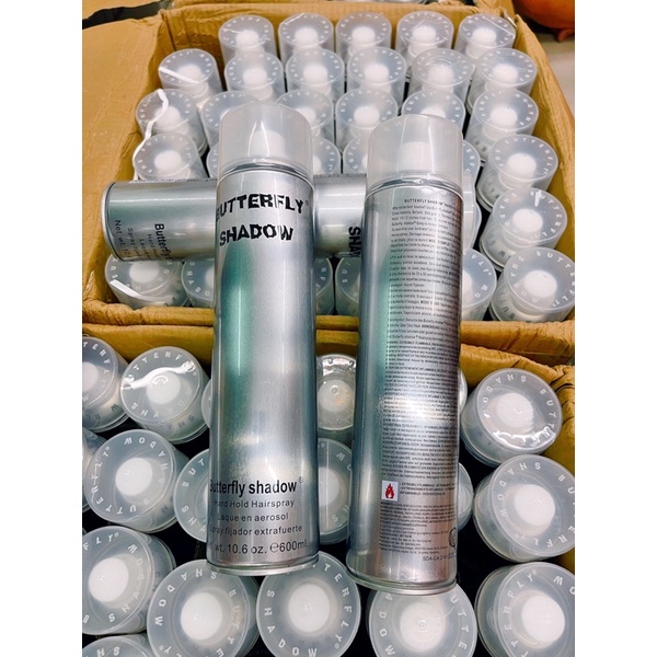 Keo bạc xịt tóc Butterfly Shadow 320ml,600ml