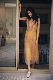 Đầm dài voan xoè qccc