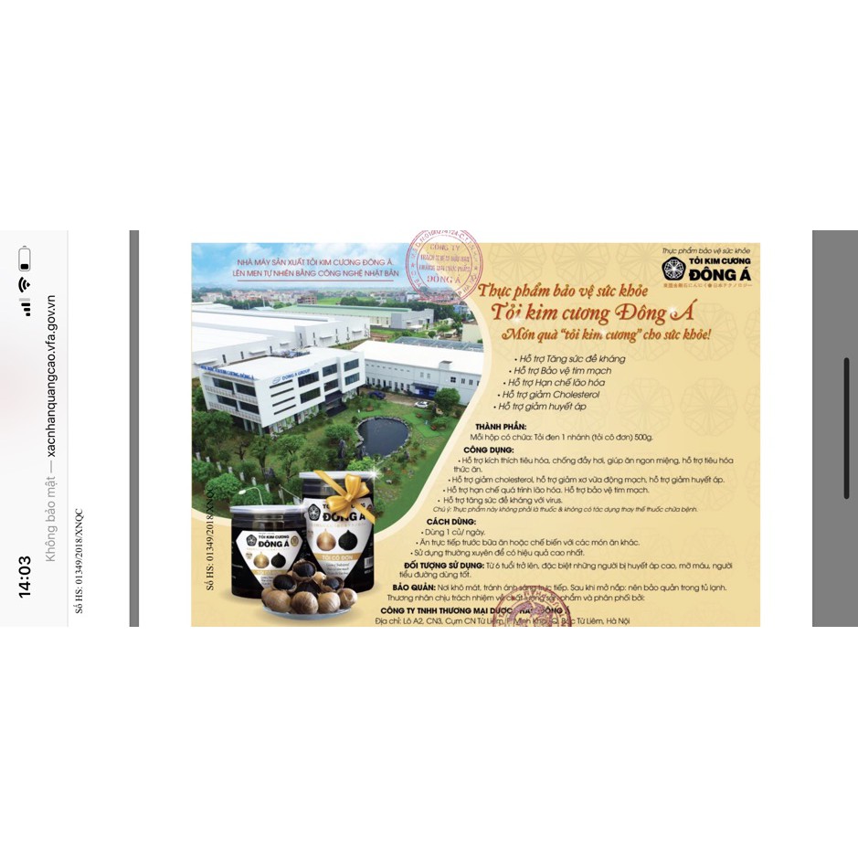 Tỏi đen - Tỏi kim cương Đông Á