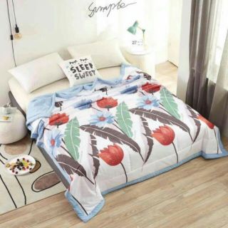 Chăn hè Zaza home loại đẹp giao mầu ngẫu nhiên các mẫu hoa