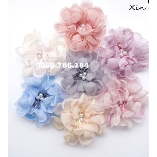 Hoa voan cài áo,đính váy đầm