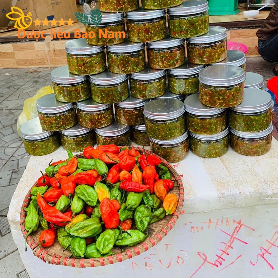 Ớt trung đoàn xay 1 hộp nhỏ như hình cay xè, thơm ngon