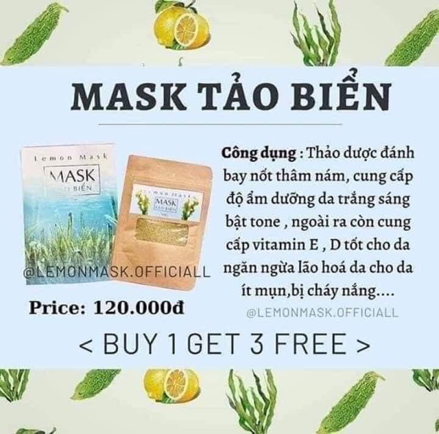 Bột Khổ Qua Rừng Lemon Mask Thiên Nhiên Handmade 100%