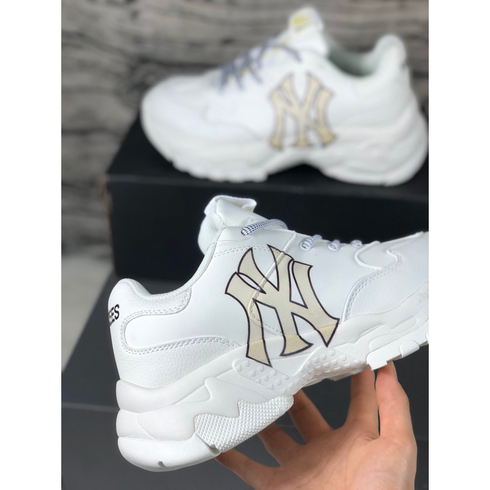 Giày sneaker MLb NY vàng, Giày MLB NY Đôn Đế Chuẩn Đế Tàu full size