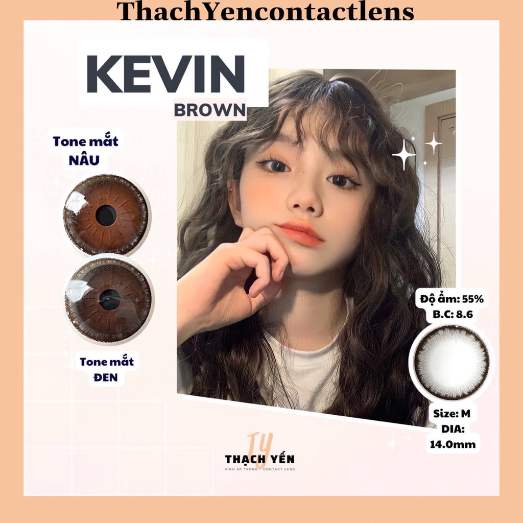 KÍNH ÁP TRÒNG KEVIN NÂU LENS 0 ĐỘ ĐẾN 10 ĐỘ