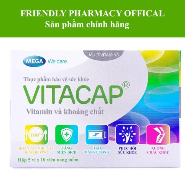 Vitacap – Viên uống bổ sung vitamin và khoáng chất giúp phục hồi sức khỏe, tăng cường đề kháng