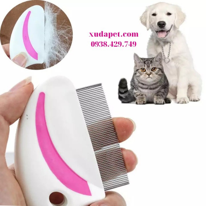 Lược Chải Bọ Chét Cho Chó Xudapet giúp chải mượt lông, lấy lông rụng dễ dàng cho chó – Xudapet - SP000560