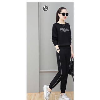 Đồ bộ thu đông nữ dài tay - Bộ thể thao nữ