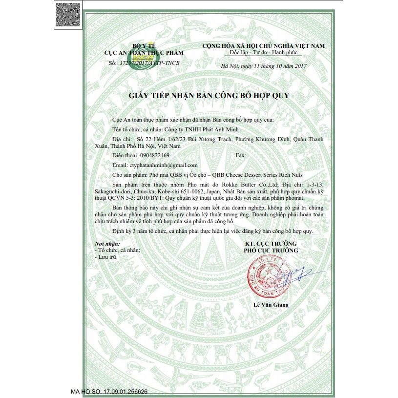 Phô mai tươi trái cây QBB Nhật cho bé 6*15g