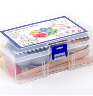 BỘ GẮP HẠT SỐ ĐẾM MONTESSORI