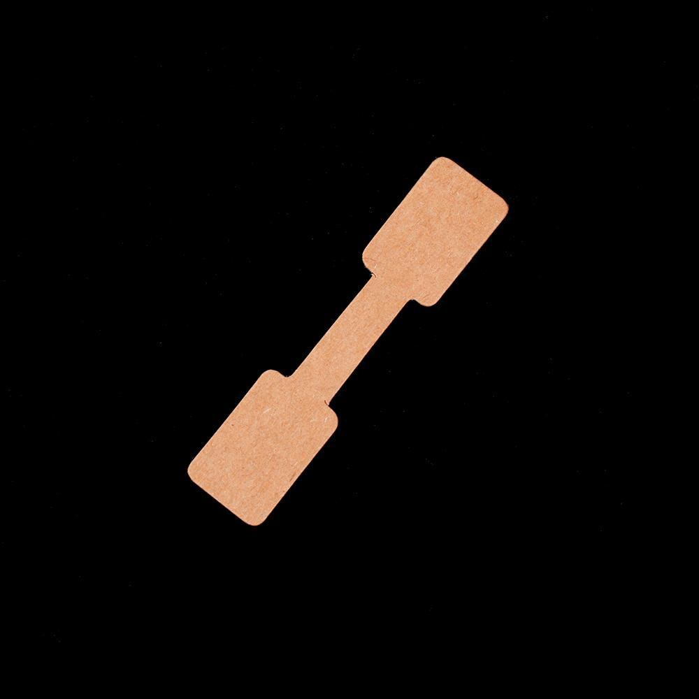 Set 100 Thẻ Giấy Kraft Màu Trắng / Nâu Làm Vòng Tay / Dây Chuyền