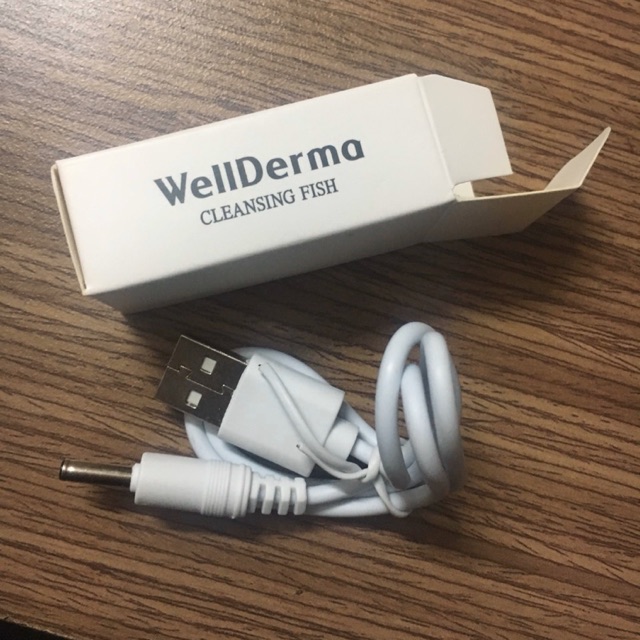Dây sạc máy rửa mặt HÀN QUỐC chính hãng wellderma ( dòng máy rửa mặt cá
