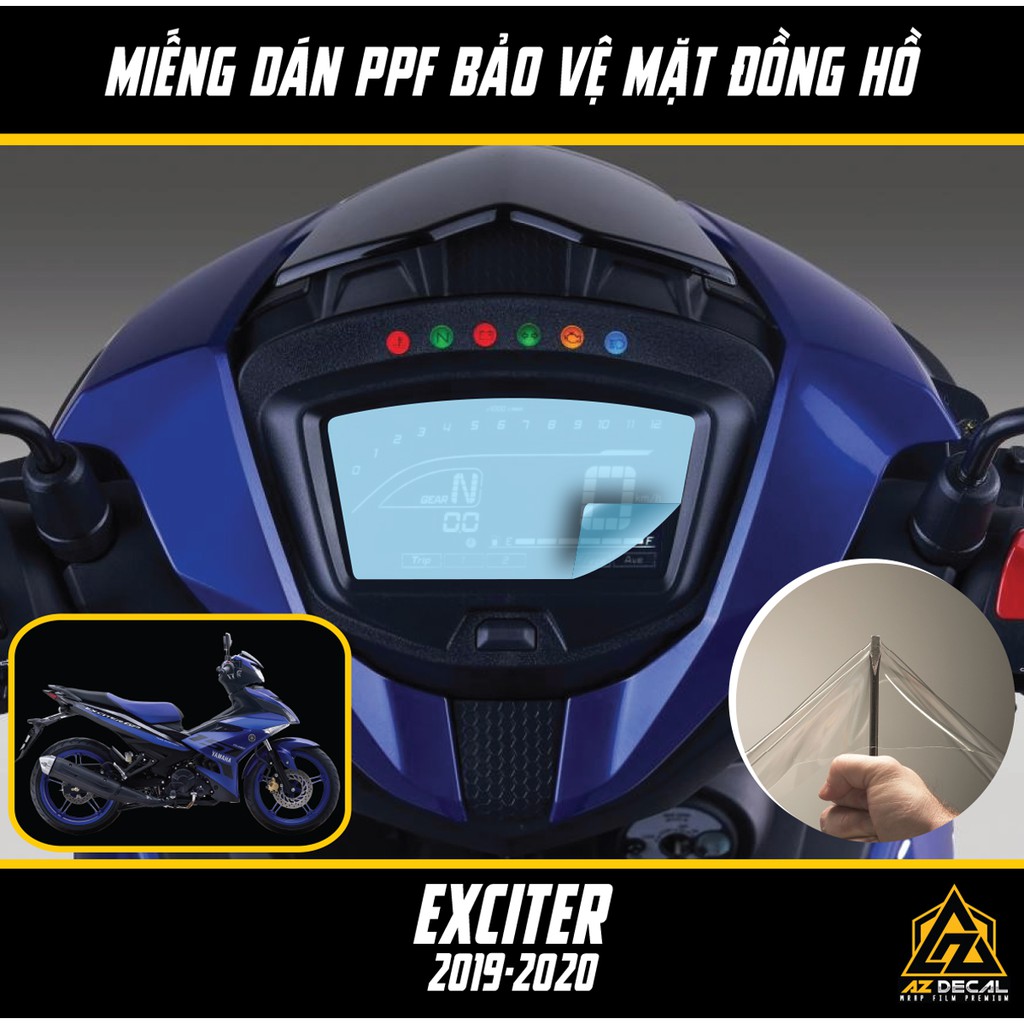 [Mua 1 Tặng 1] Miếng Dán PPF Mặt Đồng Hồ Exciter 2019-2020 | Bảo Vệ Khỏi Trầy Xước