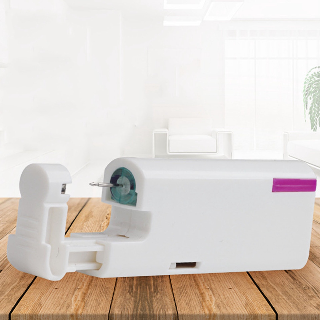 Khuyên Xỏ Tai Bằng Thép Không Gỉ Không Đau Dùng Một Lần