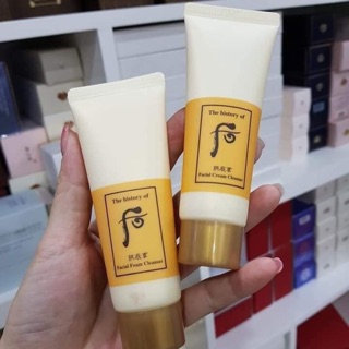 Cặp đôi Sữa rửa Mặt và Tẩy Trang Đông y Whoo vàng mini 40ml