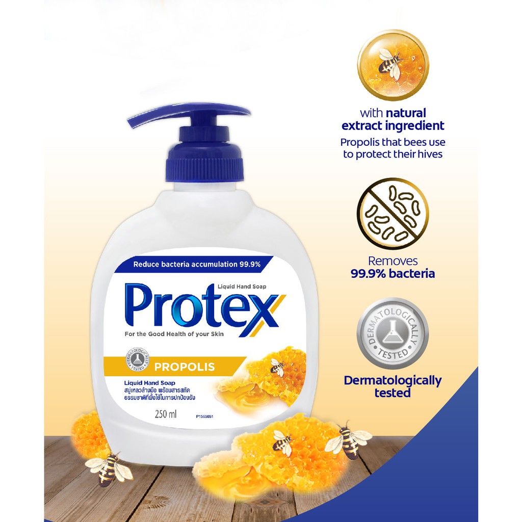 Nước Rửa Tay Protex Propolis Keo Ong Kháng Khuẩn 250ml